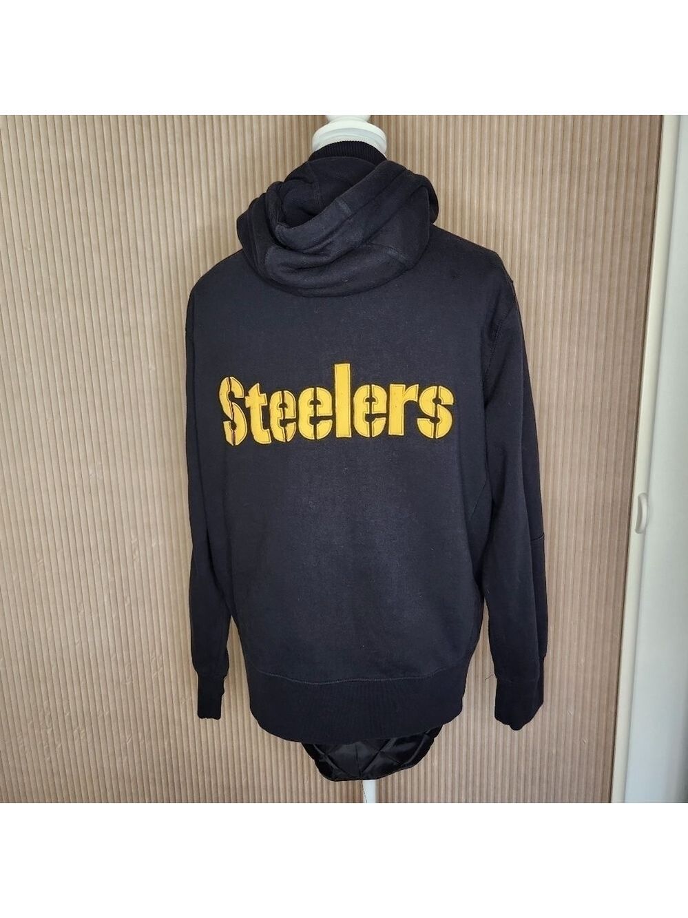 Vintage NFL Pro Line Pittsburgh Steelers Fleece Lined Hooded Full Zip Jacket XL - Picture 6 of 12